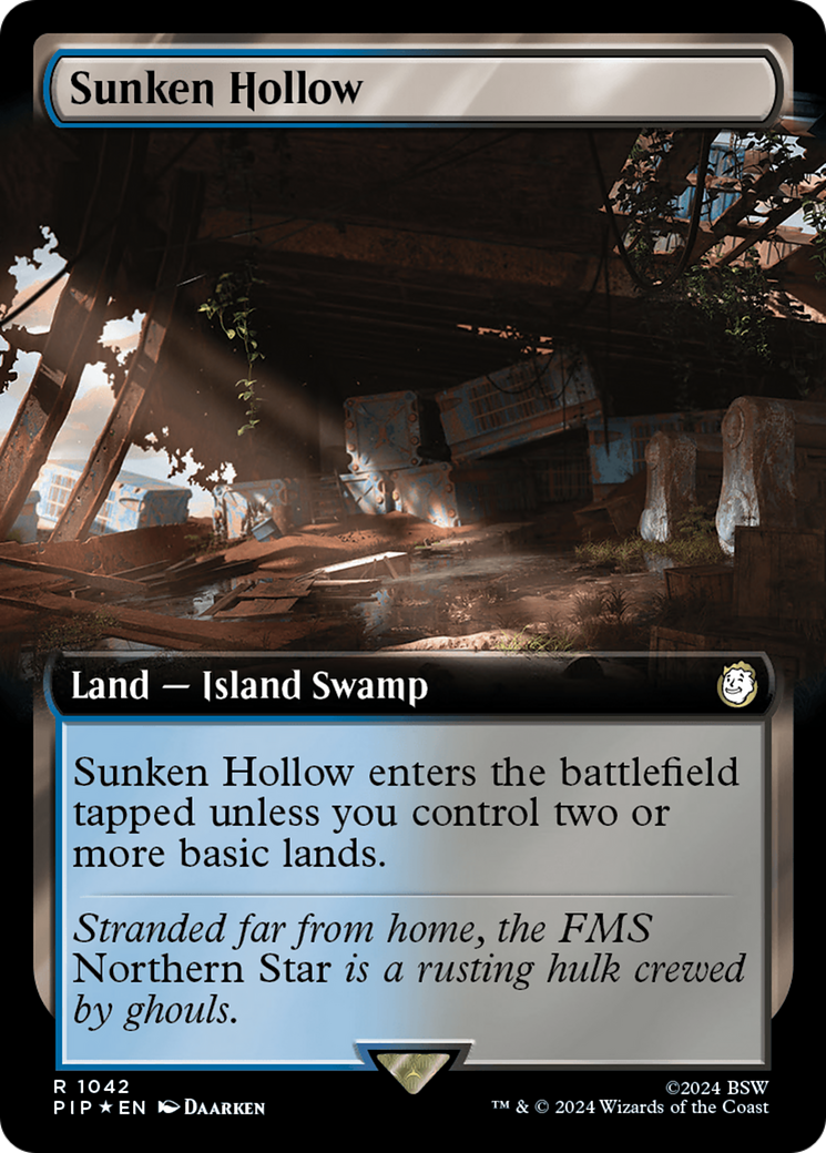 Sunken Hollow (Extended Art) (Surge Foil) [Fallout] | Gate City Games LLC