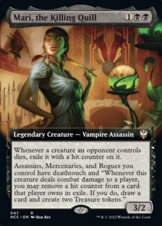 Mari, the Killing Quill (Extended Art) [Streets of New Capenna Commander] | Gate City Games LLC