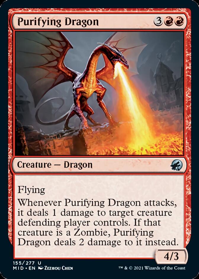 Purifying Dragon [Innistrad: Midnight Hunt] | Gate City Games LLC