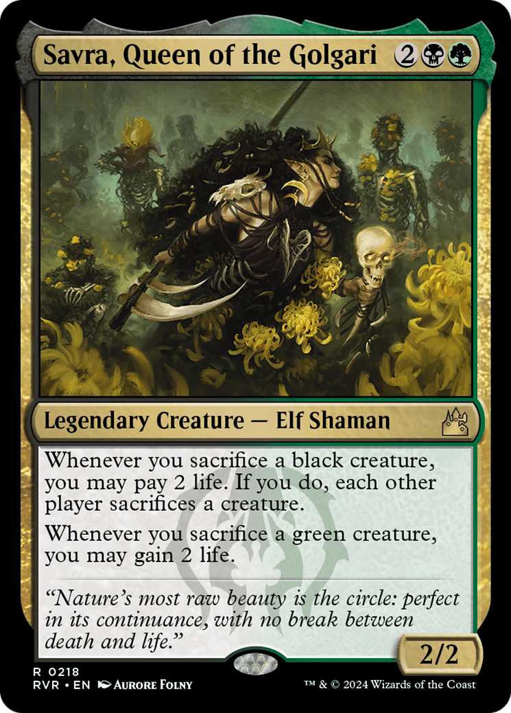 Savra, Queen of the Golgari [Ravnica Remastered] | Gate City Games LLC