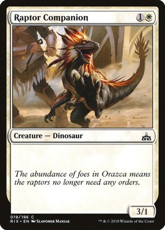 Raptor Companion [Rivals of Ixalan] | Gate City Games LLC