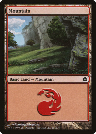 Mountain (314) [Commander 2011] | Gate City Games LLC