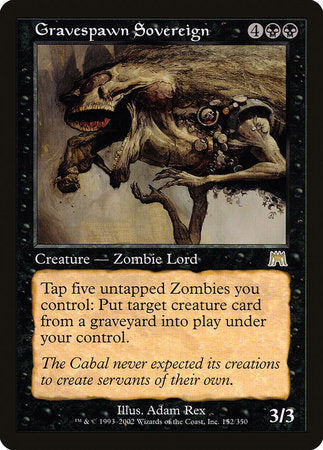 Gravespawn Sovereign [Onslaught] | Gate City Games LLC