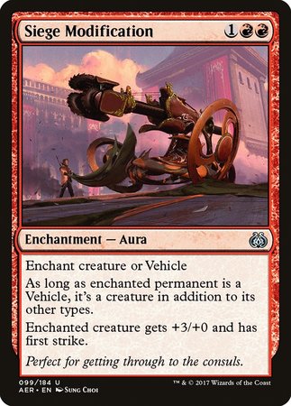 Siege Modification [Aether Revolt] | Gate City Games LLC