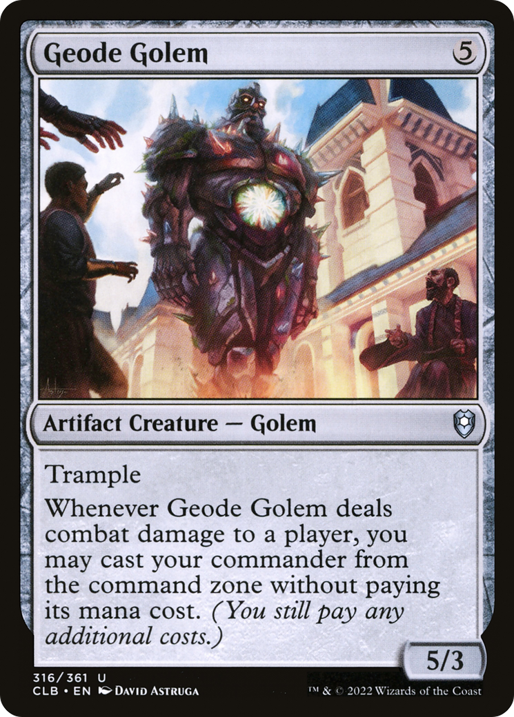 Geode Golem [Commander Legends: Battle for Baldur's Gate] | Gate City Games LLC