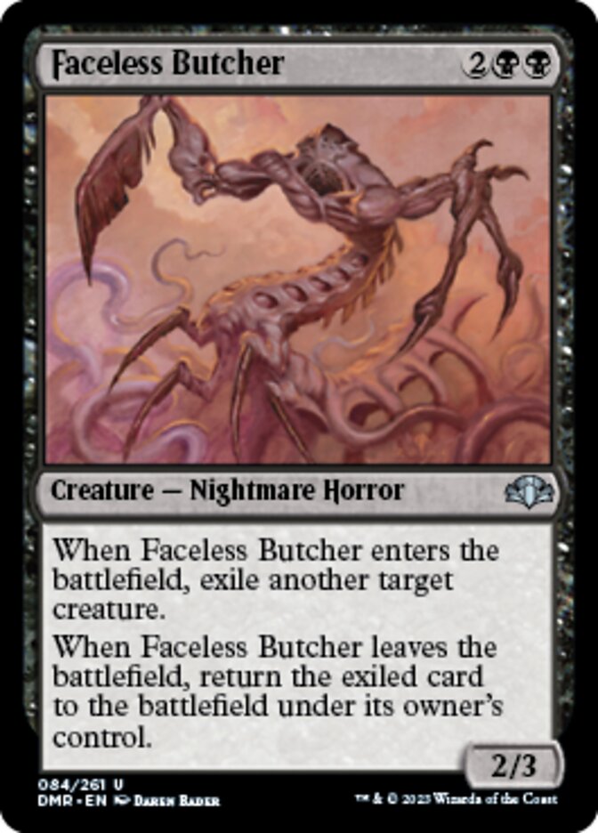 Faceless Butcher [Dominaria Remastered] | Gate City Games LLC