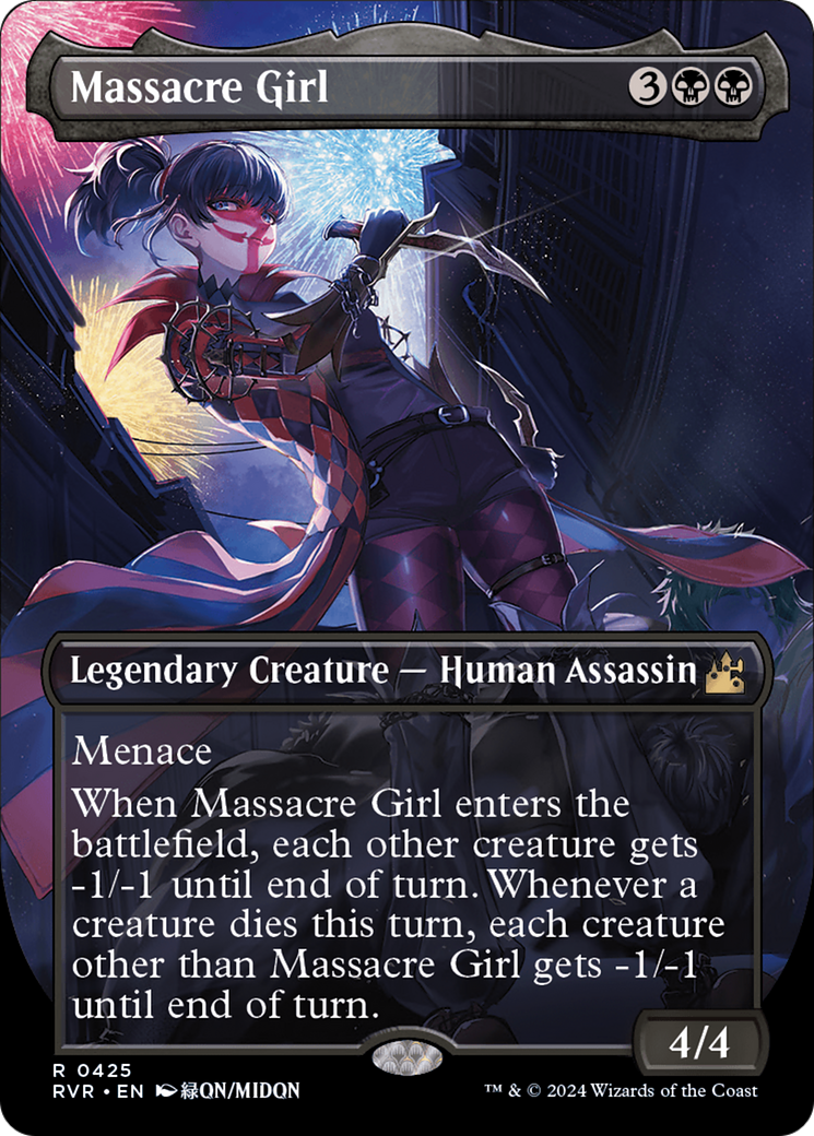 Massacre Girl (Anime Borderless) [Ravnica Remastered] | Gate City Games LLC