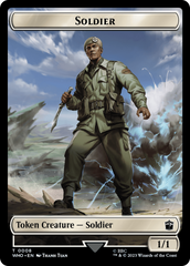 Soldier // Cyberman Double-Sided Token [Doctor Who Tokens] | Gate City Games LLC