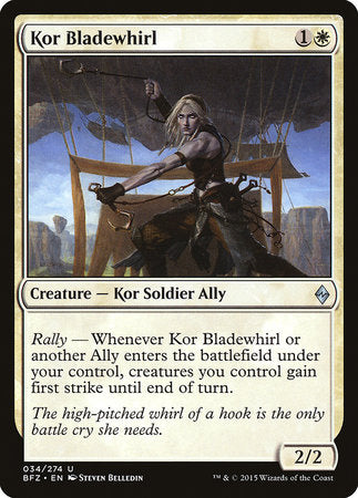 Kor Bladewhirl [Battle for Zendikar] | Gate City Games LLC