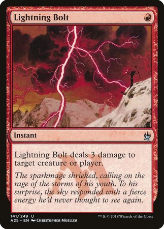 Lightning Bolt [Masters 25] | Gate City Games LLC