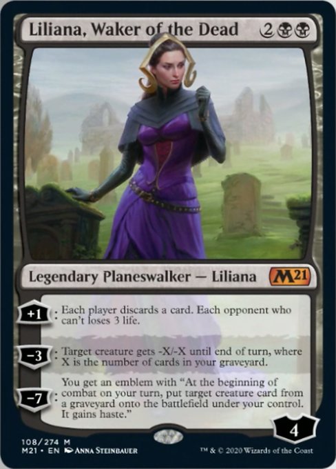 Liliana, Waker of the Dead [Core Set 2021] | Gate City Games LLC