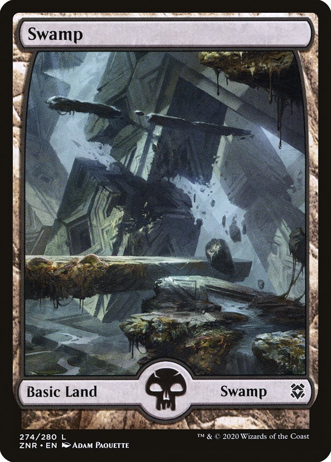 Swamp (274) [Zendikar Rising] | Gate City Games LLC