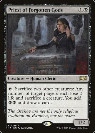 Priest of Forgotten Gods [Ravnica Allegiance] | Gate City Games LLC
