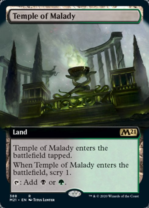 Temple of Malady (Extended Art) [Core Set 2021] | Gate City Games LLC