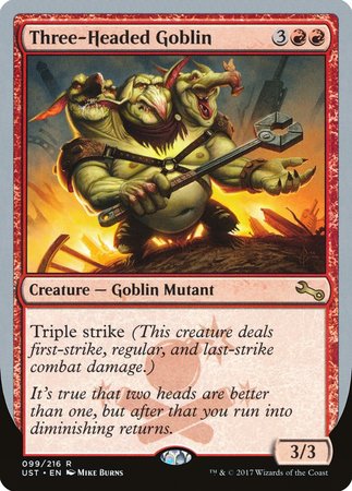 Three-Headed Goblin [Unstable] | Gate City Games LLC