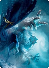 Cyclone Summoner Art Card (Gold-Stamped Signature) [Kaldheim: Art Series] | Gate City Games LLC