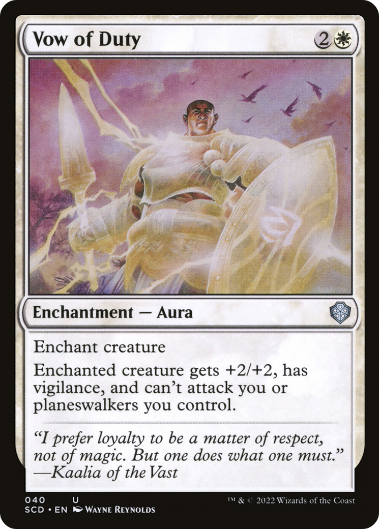 Vow of Duty [Starter Commander Decks] | Gate City Games LLC
