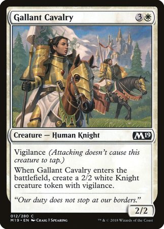 Gallant Cavalry [Core Set 2019] | Gate City Games LLC