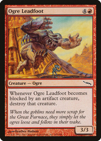 Ogre Leadfoot [Mirrodin] | Gate City Games LLC