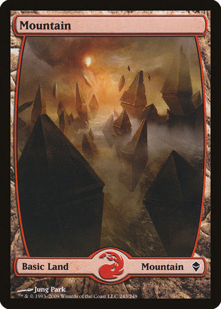 Mountain (243) - Full Art [Zendikar] | Gate City Games LLC