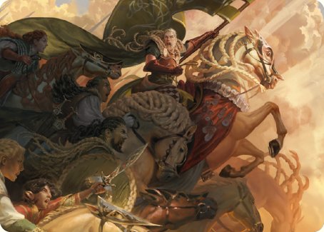 Marshal's Anthem Art Card [The Lord of the Rings: Tales of Middle-earth Art Series] | Gate City Games LLC