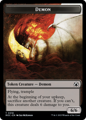 Angel (3) // Demon Double-Sided Token [March of the Machine Commander Tokens] | Gate City Games LLC