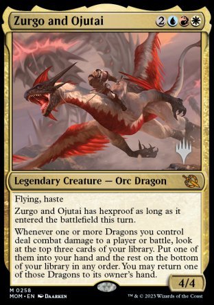 Zurgo and Ojutai (Promo Pack) [March of the Machine Promos] | Gate City Games LLC