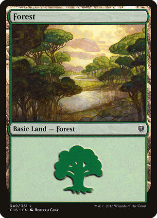 Forest (349) [Commander 2016] | Gate City Games LLC