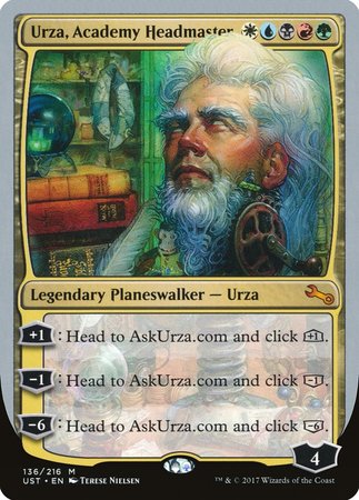 Urza, Academy Headmaster [Unstable] | Gate City Games LLC