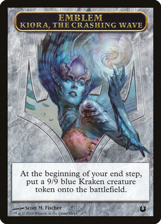 Emblem - Kiora, the Crashing Wave [Born of the Gods Tokens] | Gate City Games LLC