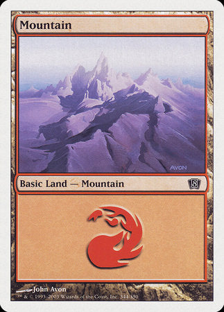 Mountain (344) [Eighth Edition] | Gate City Games LLC