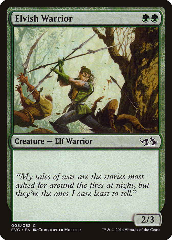 Elvish Warrior (Elves vs. Goblins) [Duel Decks Anthology] | Gate City Games LLC