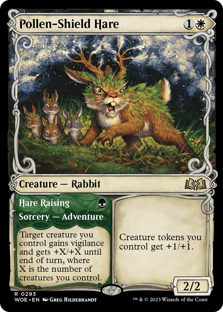 Pollen-Shield Hare // Hare Raising (Promo Pack) [Wilds of Eldraine Promos] | Gate City Games LLC