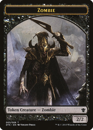 Zombie Token [Dragons of Tarkir Tokens] | Gate City Games LLC