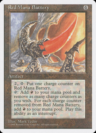 Red Mana Battery [Fourth Edition] | Gate City Games LLC