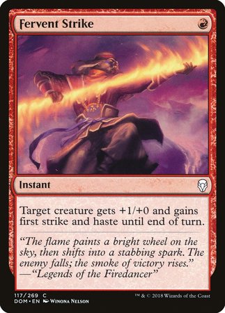 Fervent Strike [Dominaria] | Gate City Games LLC