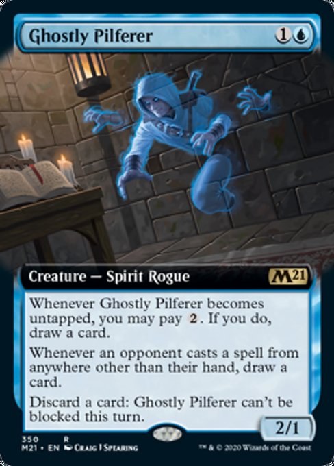 Ghostly Pilferer (Extended Art) [Core Set 2021] | Gate City Games LLC