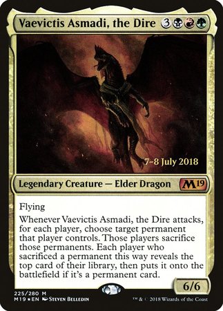 Vaevictis Asmadi, The Dire [Core Set 2019 Promos] | Gate City Games LLC