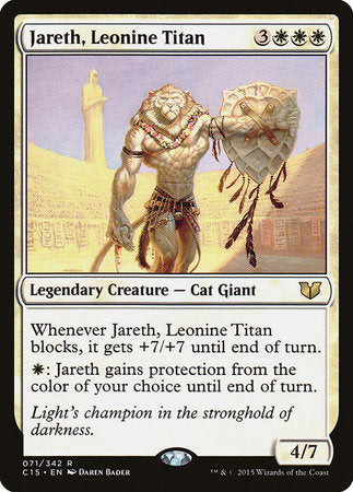 Jareth, Leonine Titan [Commander 2015] | Gate City Games LLC