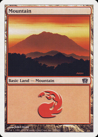 Mountain (345) [Eighth Edition] | Gate City Games LLC