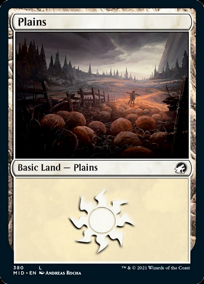 Plains (380) [Innistrad: Midnight Hunt] | Gate City Games LLC