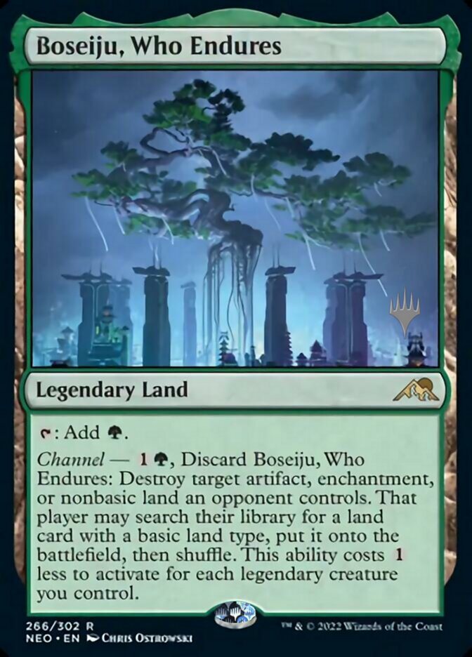 Boseiju, Who Endures (Promo Pack) [Kamigawa: Neon Dynasty Promos] | Gate City Games LLC