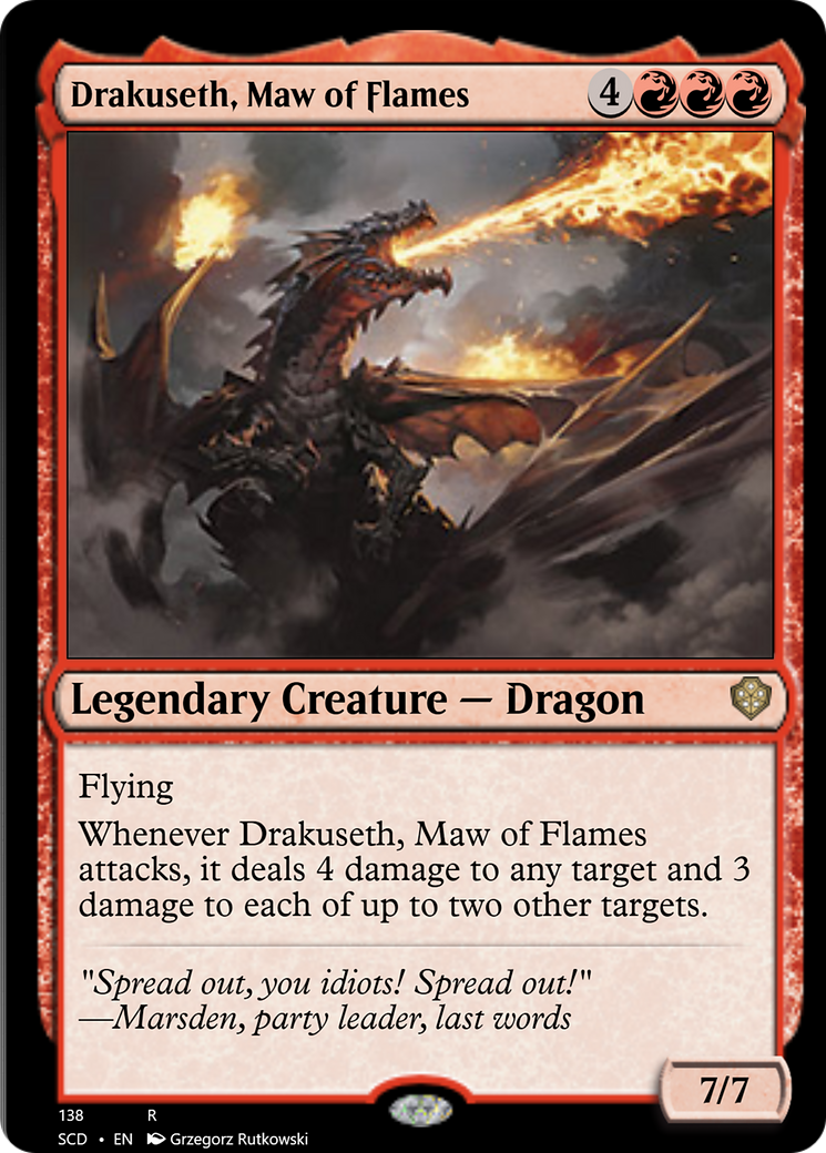 Drakuseth, Maw of Flames [Starter Commander Decks] | Gate City Games LLC