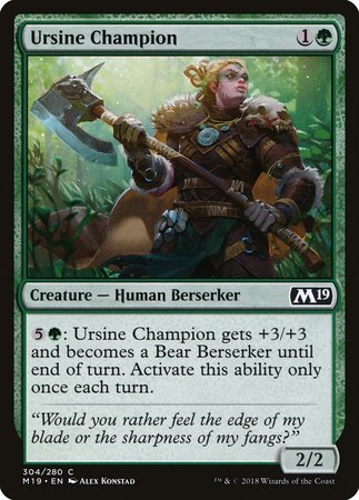 Ursine Champion [Core Set 2019] | Gate City Games LLC