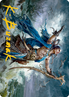 Lier, Disciple of the Drowned Art Card (Gold-Stamped Signature) [Innistrad: Midnight Hunt Art Series] | Gate City Games LLC