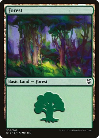 Forest (307) [Commander 2018] | Gate City Games LLC