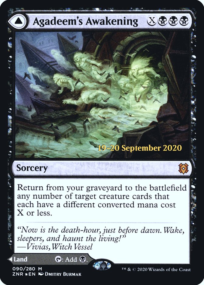 Agadeem's Awakening // Agadeem, the Undercrypt  [Zendikar Rising Prerelease Promos] | Gate City Games LLC