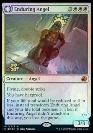 Enduring Angel // Angelic Enforcer [Innistrad: Midnight Hunt Prerelease Promos] | Gate City Games LLC