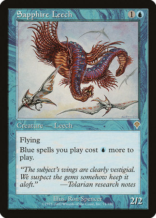 Sapphire Leech [Invasion] | Gate City Games LLC