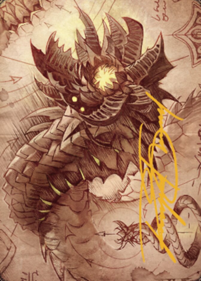 Wurmcoil Engine Art Card (Gold-Stamped Signature) [The Brothers' War Art Series] | Gate City Games LLC